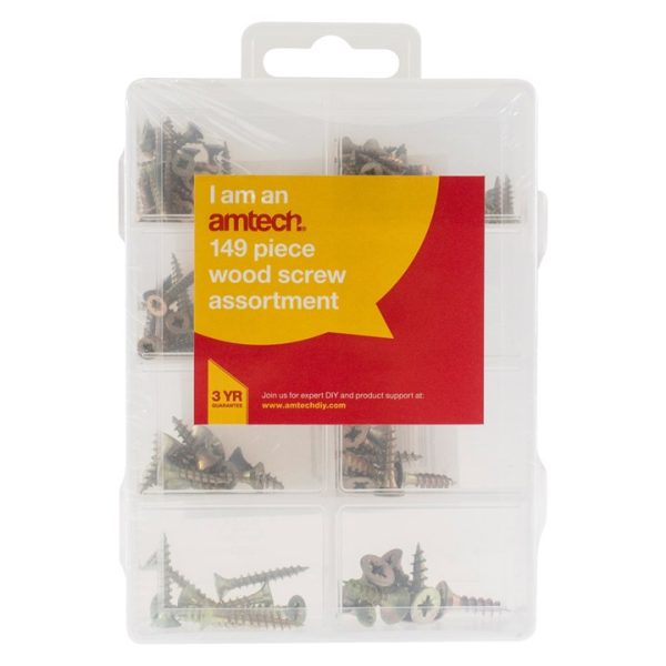 149 Piece wood screw set