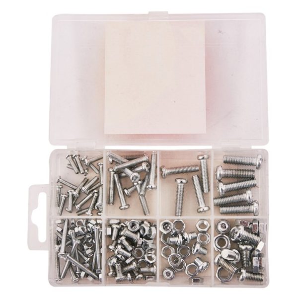 150 Piece assorted nut and bolt set