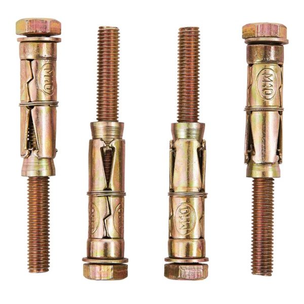 4 Piece M10 x 100mm expansion bolts