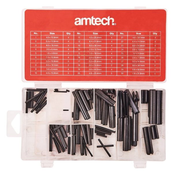 120 Piece assorted roll pin set