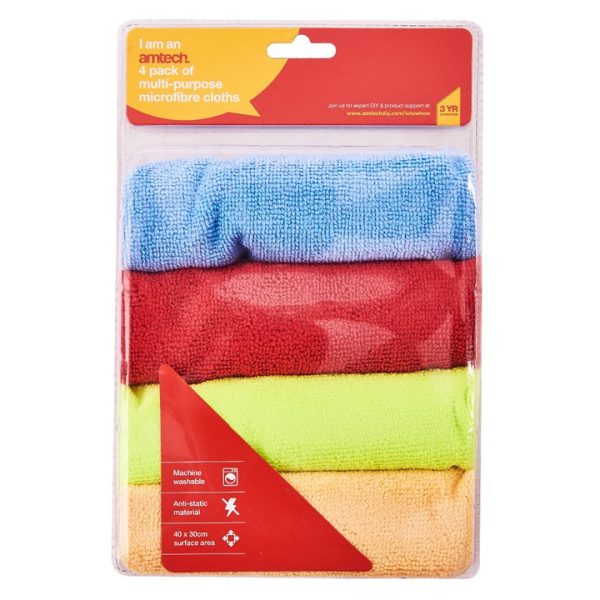 Microfibre cloths (4 pack)