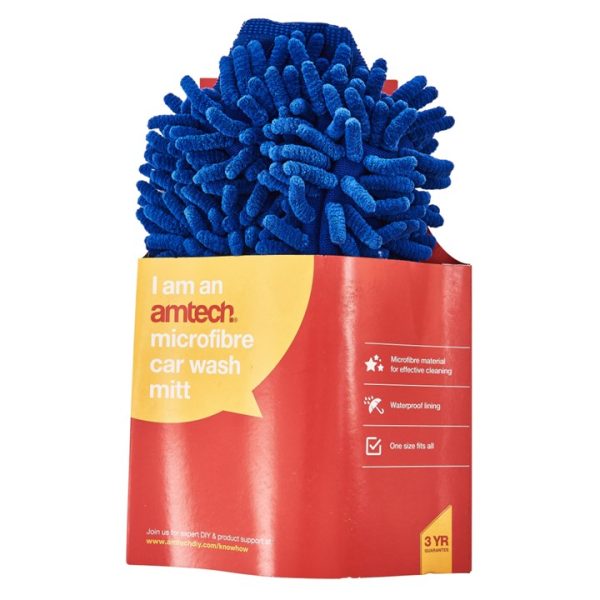 Microfibre car wash mitt