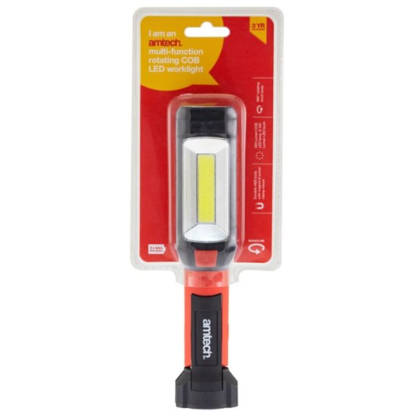 Multi-function rotating COB LED worklight