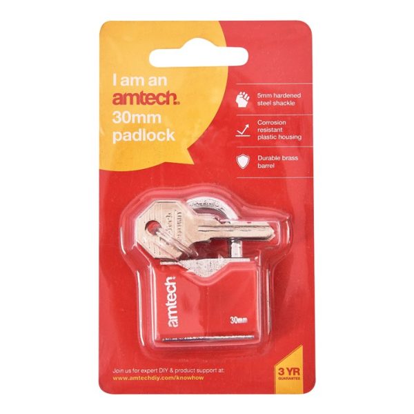 30mm Rhombic chrome plated iron padlock