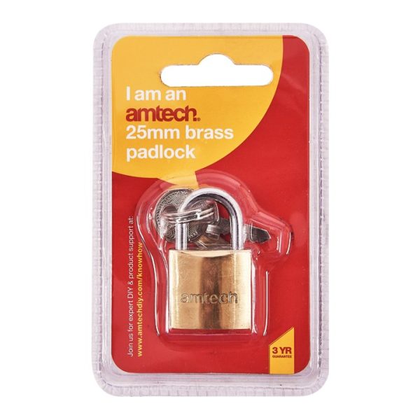 25mm brass padlock