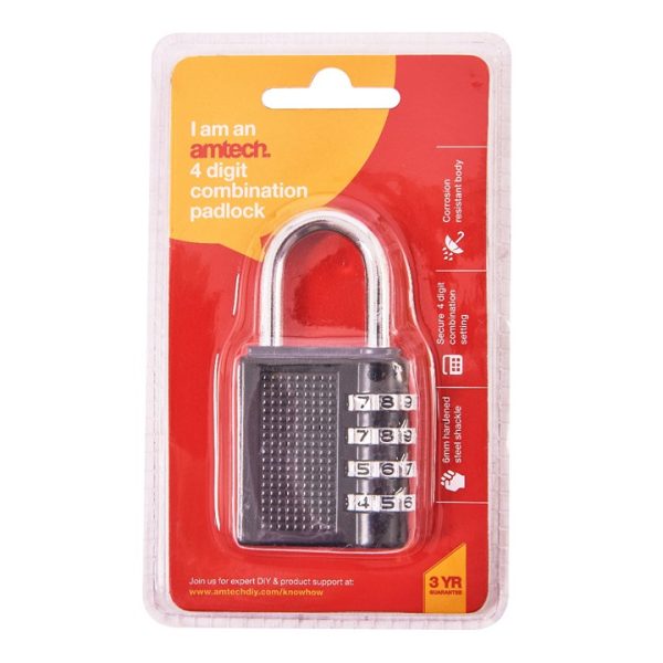 4 Digit combination padlock