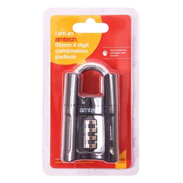 50mm 4 Digit combination padlock