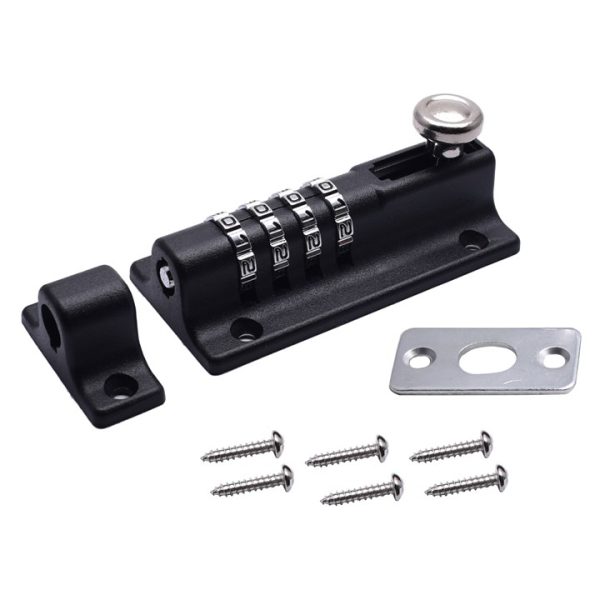 Keyless combination locking bolt