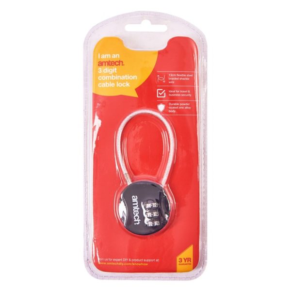 Combination cable lock