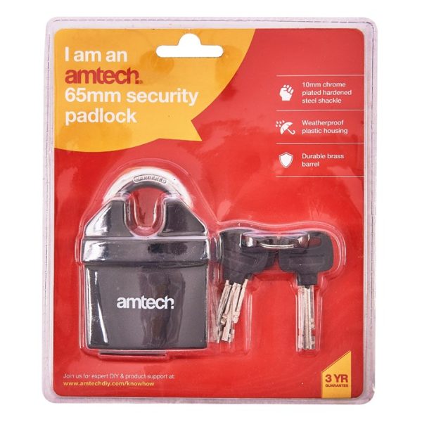 65mm PVC insulated padlock