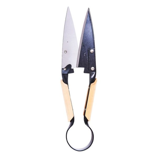 Trimming shears with wooden handles