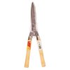 Garden shears with wooden handles