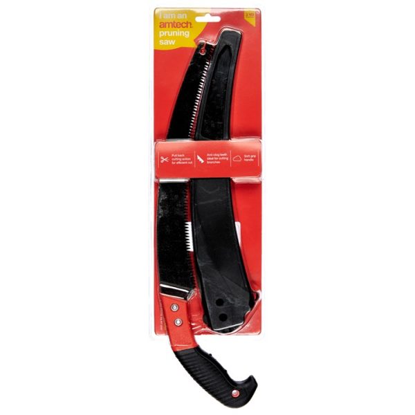 Pruning saw with storage holster