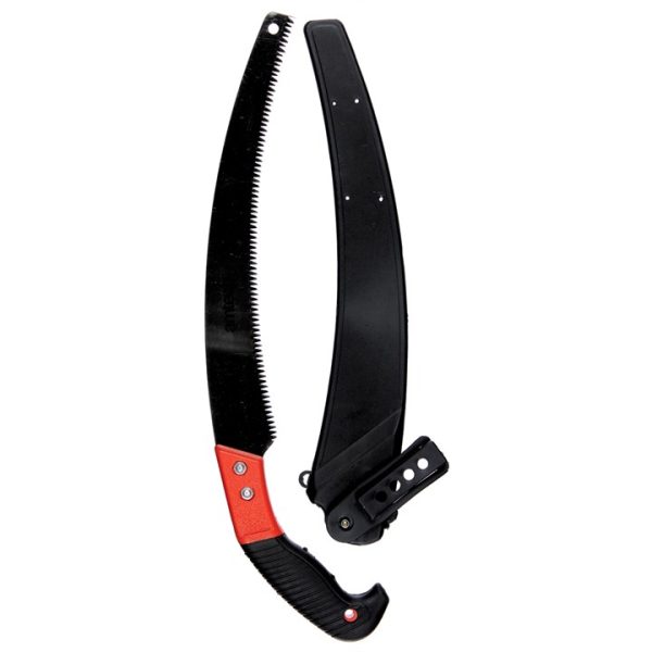 Pruning saw with storage holster