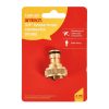 19mm (3/4") Brass hose connector - male
