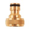 19mm (3/4") Brass hose connector - male