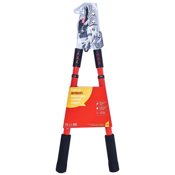 Heavy duty telescopic ratchet anvil lopper