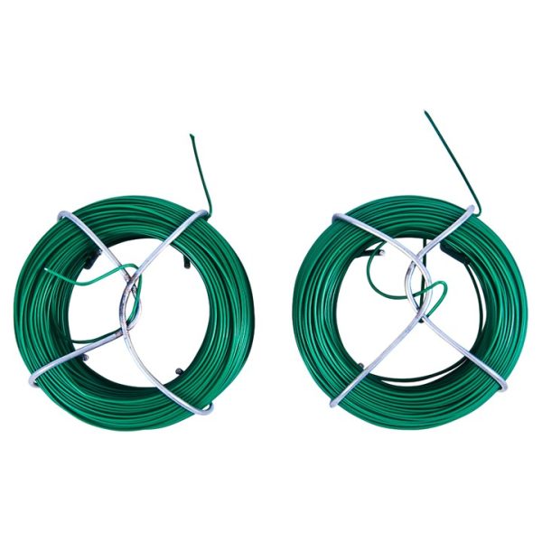 2 piece 50m plastic coated garden wire set