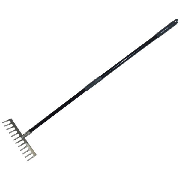 12 Tooth  stainless steel soil rake