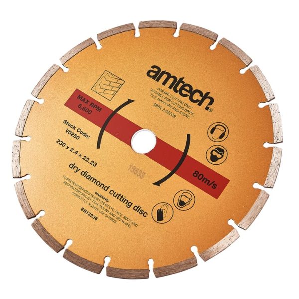 230mm (9") Segmented diamond cutting disc