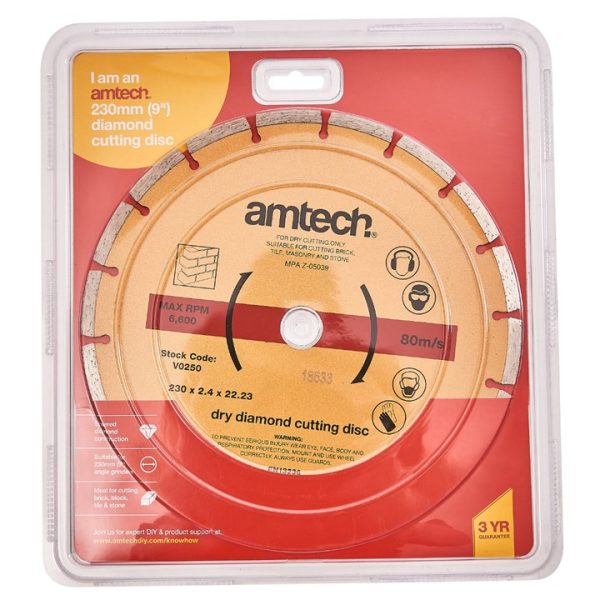 230mm (9") Segmented diamond cutting disc