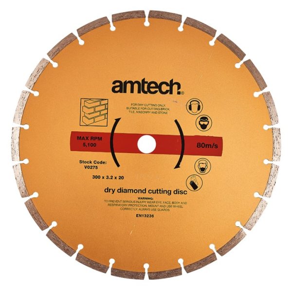 300mm (12") Segmented diamond cutting disc