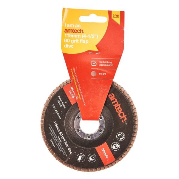 115mm 60 grit flap disc