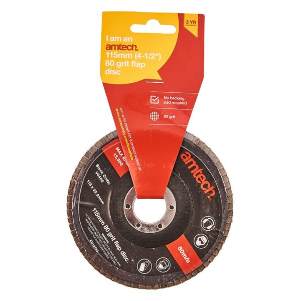 115mm 80 grit flap disc