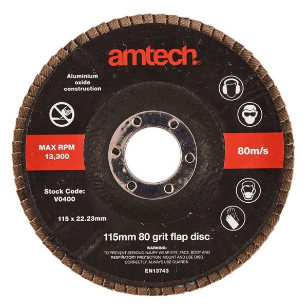 115mm 80 grit flap disc