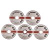 5 Piece 115mm (4.5") Metal cutting disc set