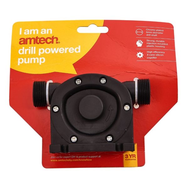 Drill powered pump