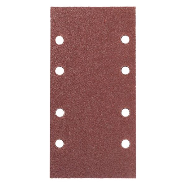 Pack of 10 P120 grit hook and loop sanding sheets