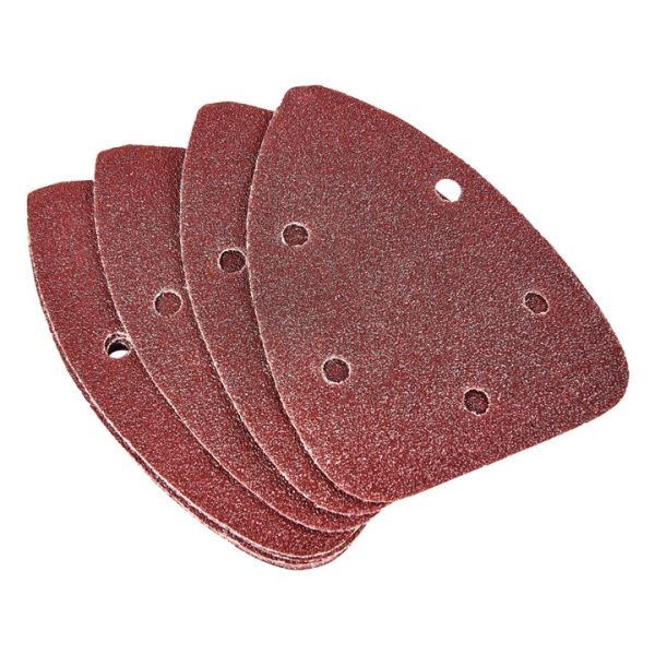 10 x P60 grit delta sanding sheets (140mm x 140mm x 100mm)