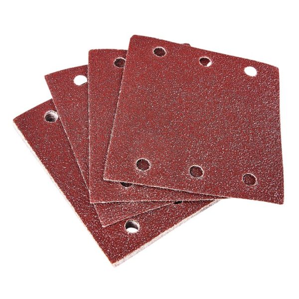 10 x P60 grit square sanding sheets (110mm x 100mm)