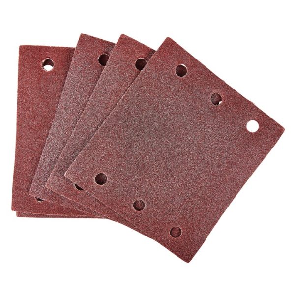 10 x P120 grit square sanding sheets (110mm x 100mm)