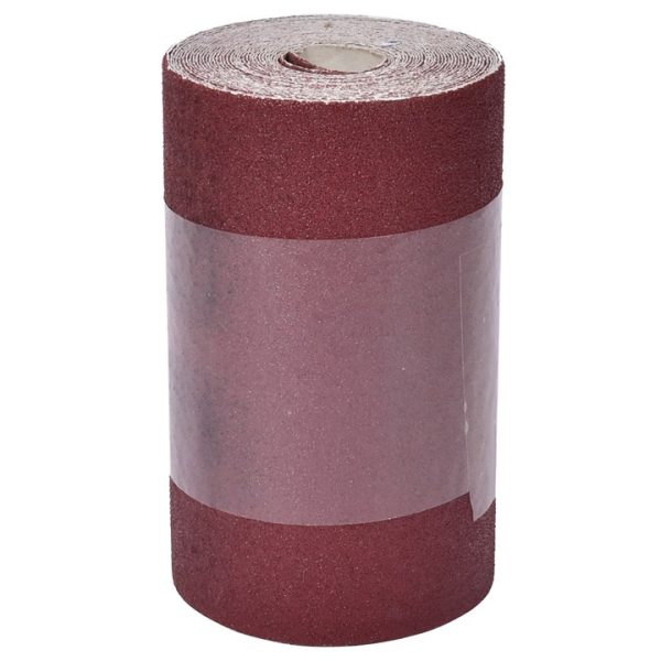 P80 grit (medium) aluminium oxide sanding roll (115mm x 500cm)