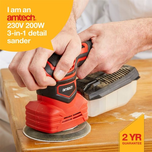 230V 200W 3-in-1 detail sander