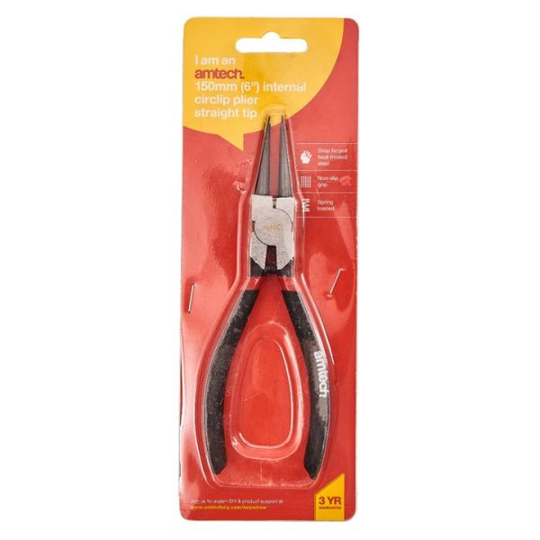 150mm (6") Circlip plier - internal straight