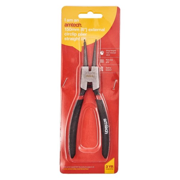 150mm (6") Circlip plier - external straight