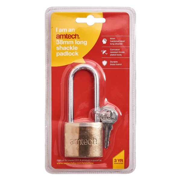 38mm Long shackle padlock