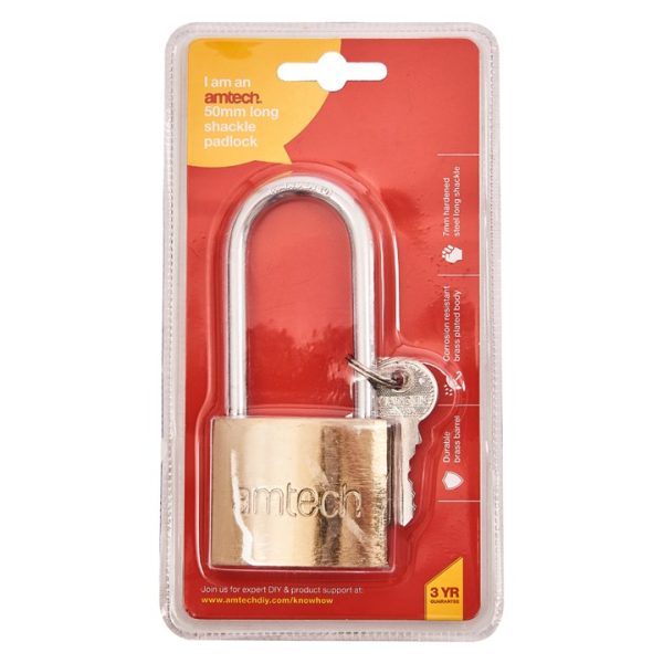 50mm Long shackle padlock