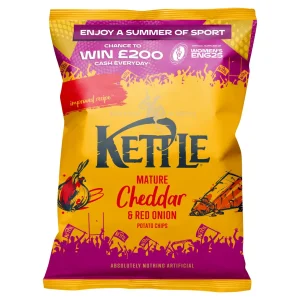 Kettle Chips Mature Cheddar & Red Onion Sharing Crisps