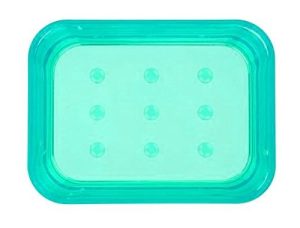 PLASTIC BLUE SOAP DISH