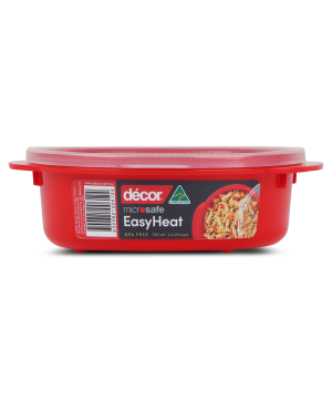 DECOR MICROSAFE FOOD CONTAINERS WITH LIDS & STEAM VENT 750ML