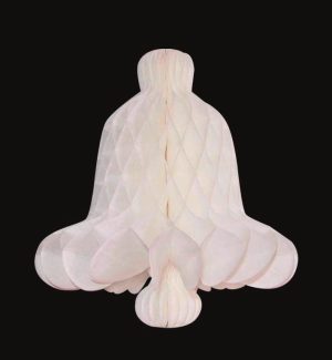 CHRISTMAS PAPER BELL HANGING DECORATION 24CM