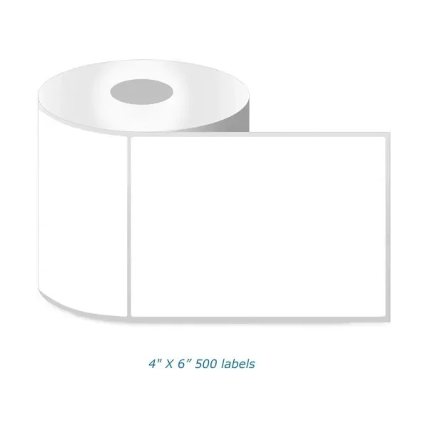 THERMAL LABEL ROLL 4 X 6 500 LABELS / ROLL