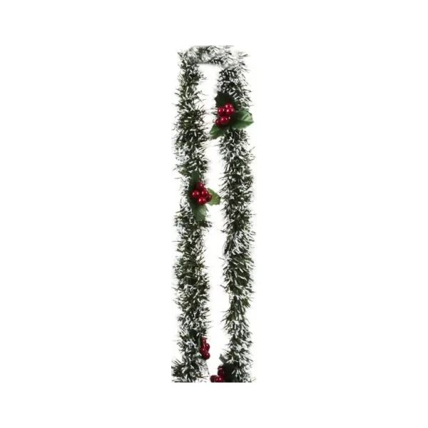 2M TINSEL GARLAND TIPS BERRIES