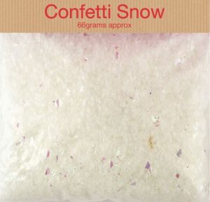 SNOWFLAKES FAKE CONFETTI SNOW 66G BAG CHRISTMAS HOME DECORATION