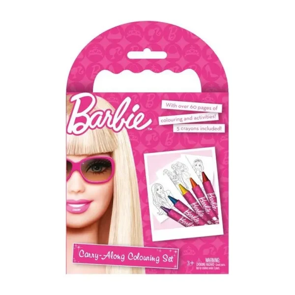 BARBIE CARRY ALONG COLOURING SET