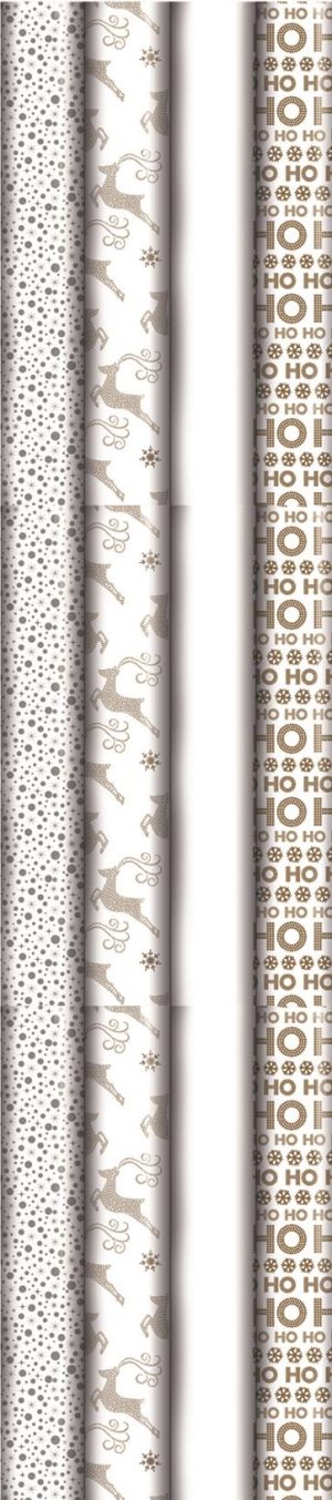 CHRISTMAS LUXURY CELLOPHANE PAPER GIFT WRAP 2M